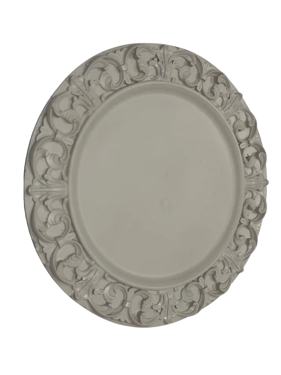 Bajo plato Garigoleado Blanco